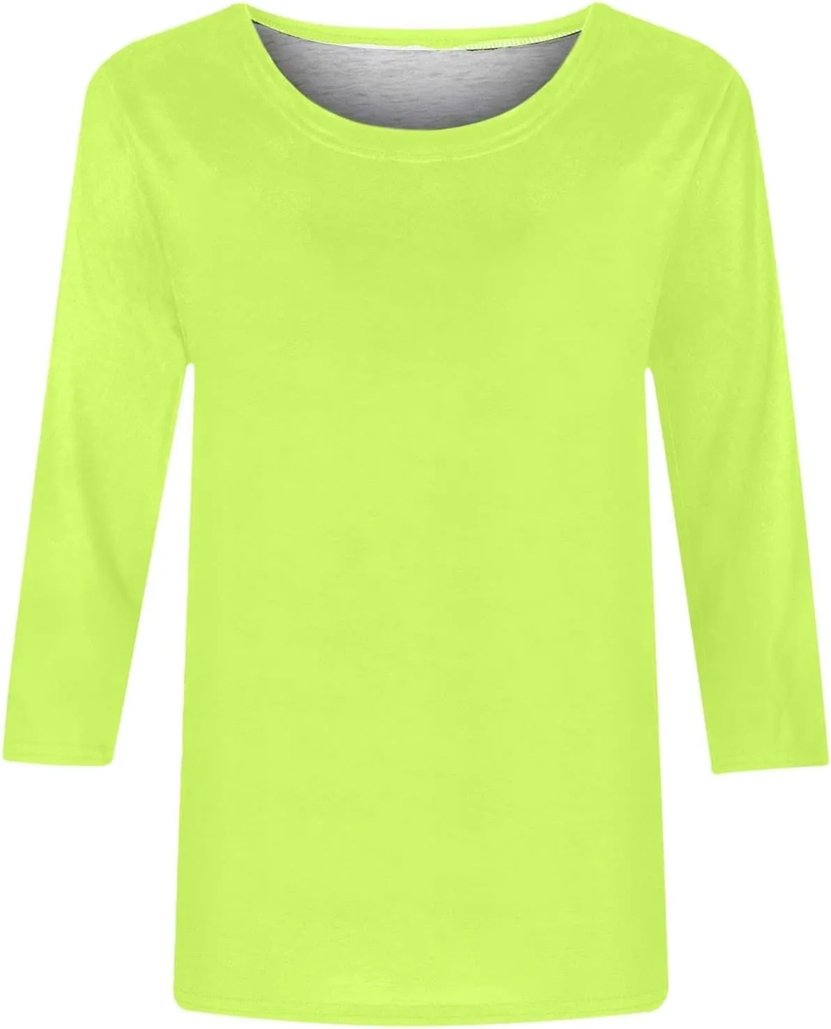 3/4 Length Sleeve Shirts for Women 2024 Casual Summer Blouses Three Quarter Length Crewneck Cute Tops Loose Pullover