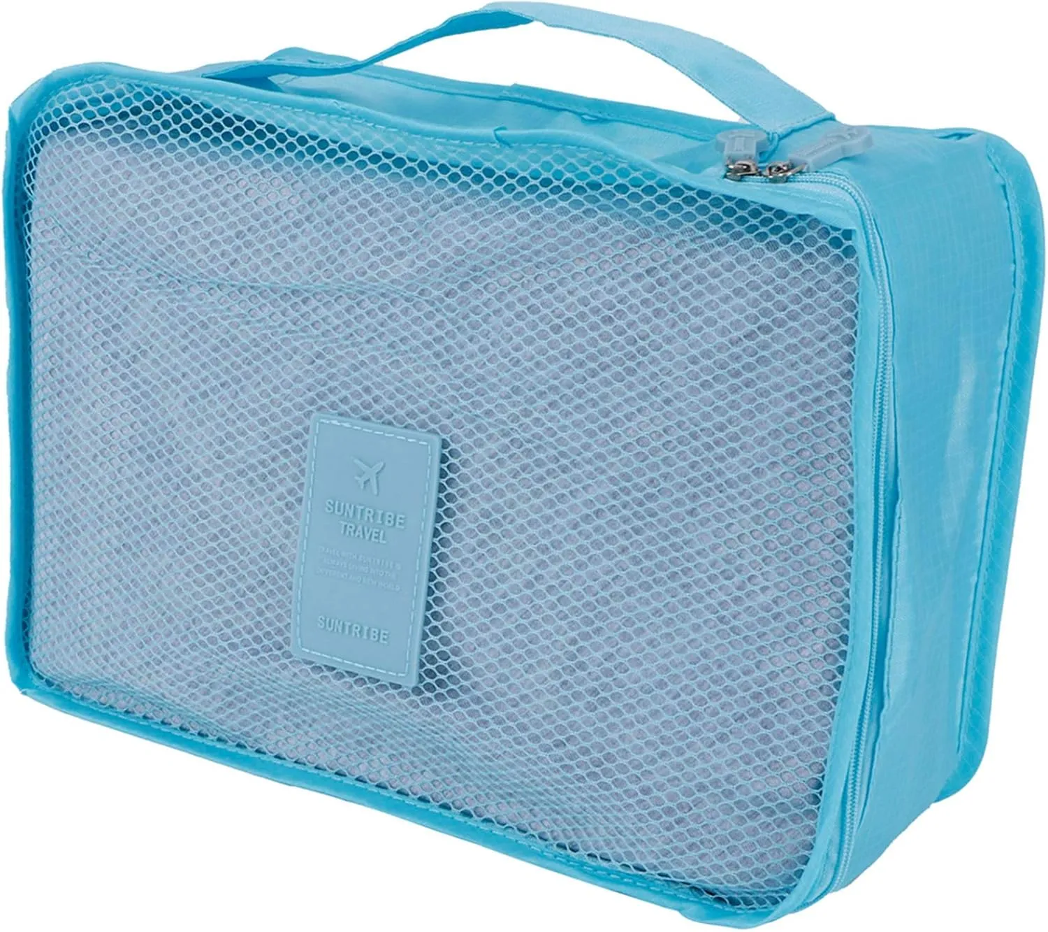 6 Set Travel Storage Bags, Multifunctional Travel Luggage Organizer Clothing Sorting Packages Travel Packing Pouches Packing Cubes (Blue)
