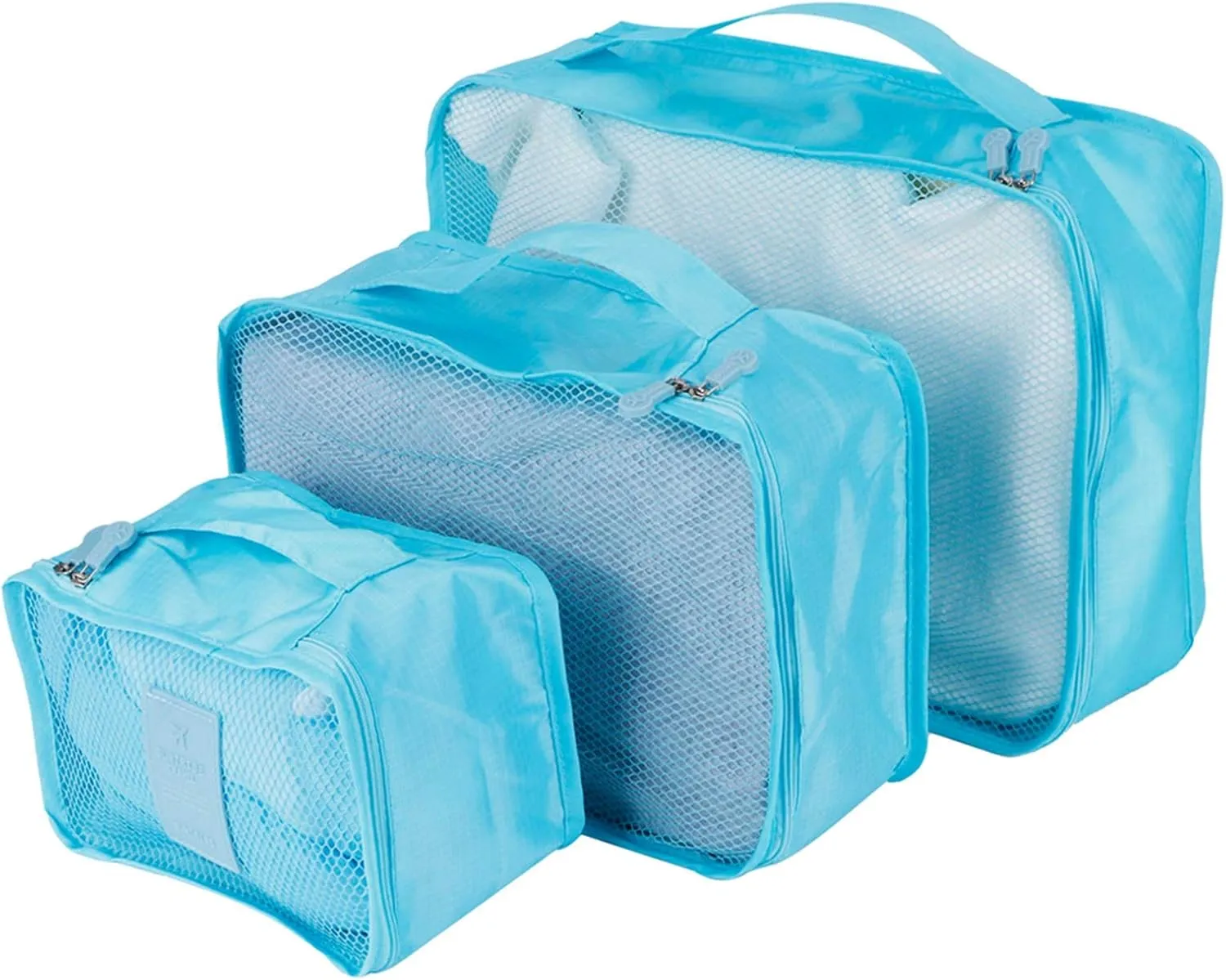 6 Set Travel Storage Bags, Multifunctional Travel Luggage Organizer Clothing Sorting Packages Travel Packing Pouches Packing Cubes (Blue)