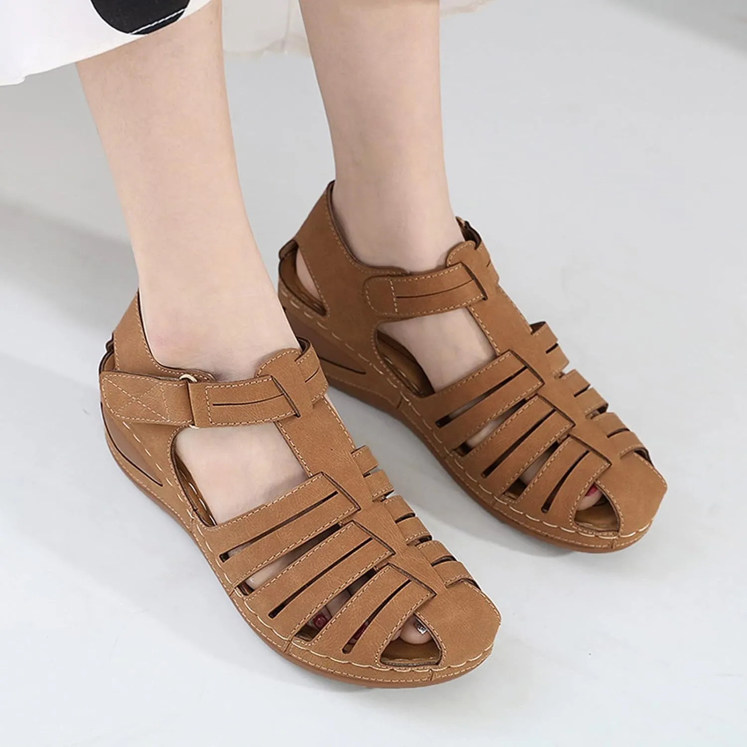 7.5 Wide Orthopedic Slippers for Women Sandals Women Dressy Summer Flat Comfortable Summer Shoes for Women 2024 White Ladies Walking Sandals Fisherman Sandals for Women Flower Sandals for Women