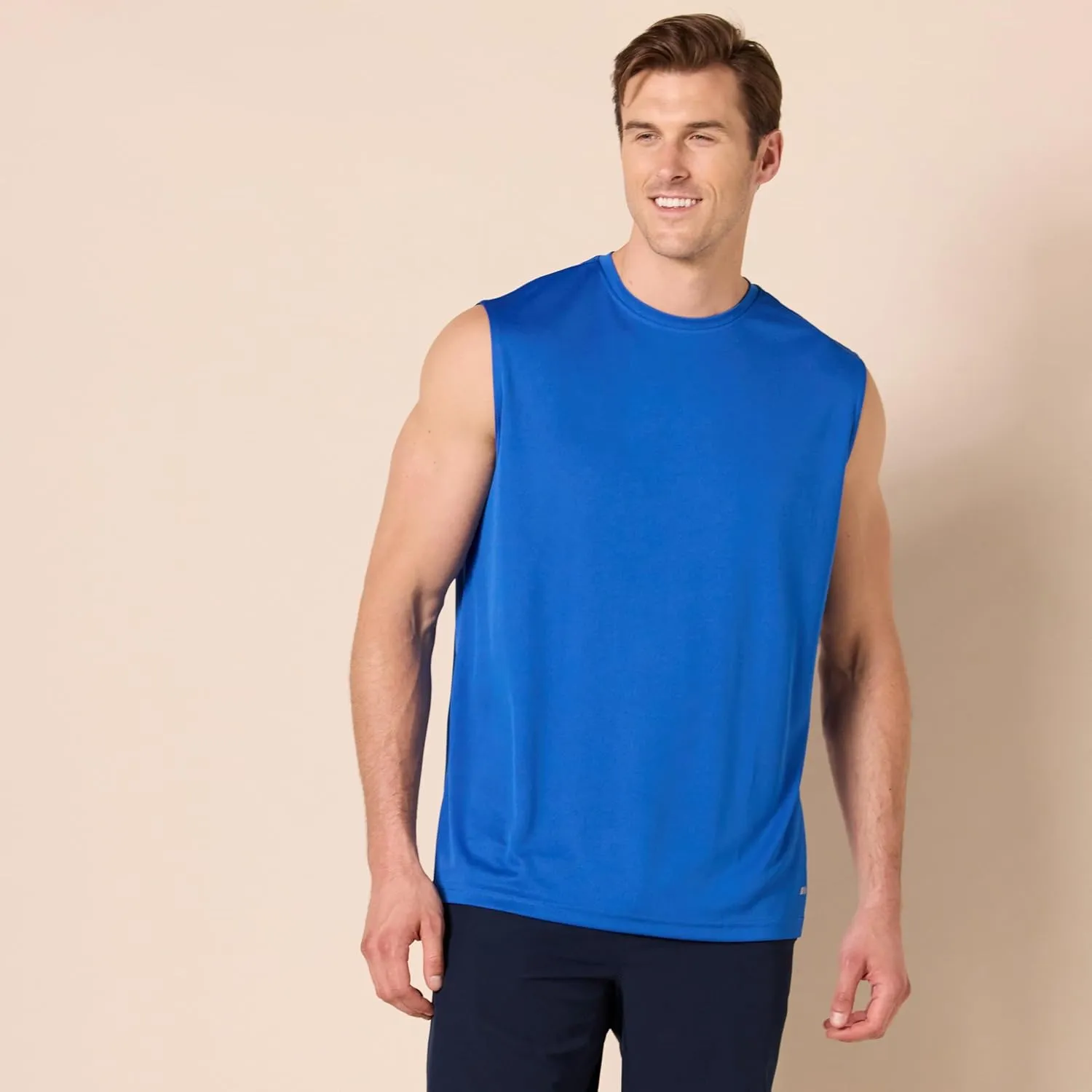 Amazon Essentials Men's Active Performance Tech Muscle Tank, Pack of 2