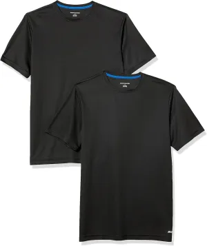 Amazon Essentials T-Shirts for Men, Active Performance Tech, Available in Big & Tall, Pack of 2