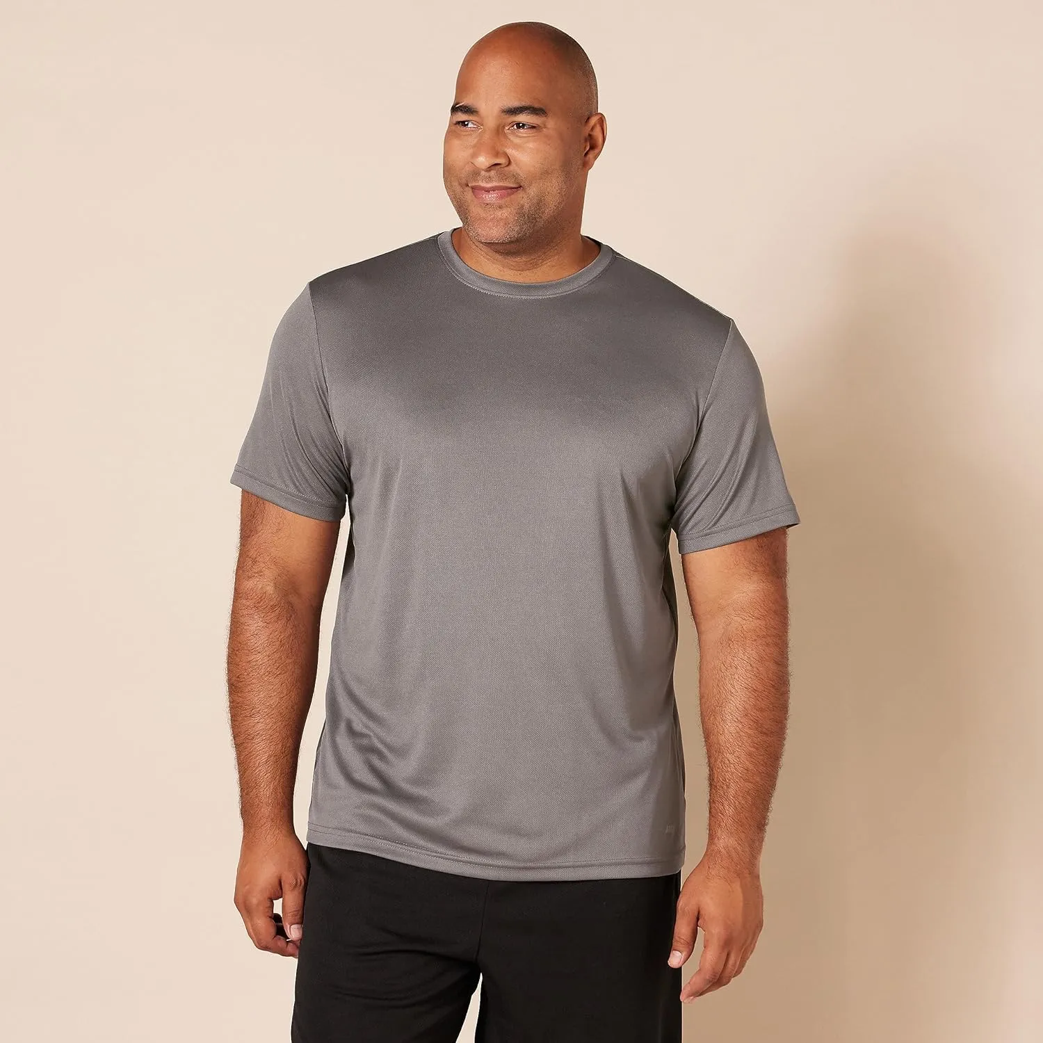 Amazon Essentials T-Shirts for Men, Active Performance Tech, Available in Big & Tall, Pack of 2
