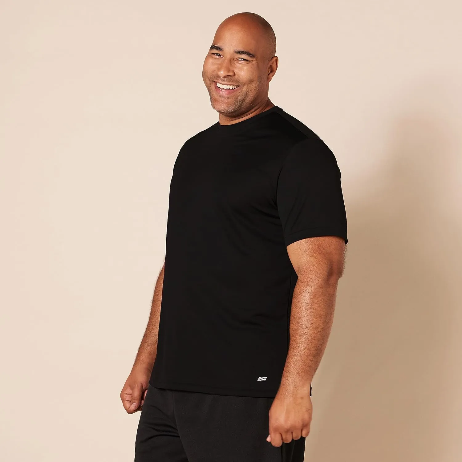 Amazon Essentials T-Shirts for Men, Active Performance Tech, Available in Big & Tall, Pack of 2