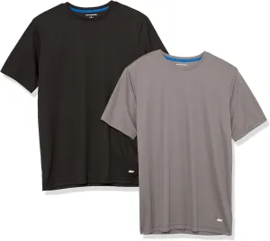 Amazon Essentials T-Shirts for Men, Active Performance Tech, Available in Big & Tall, Pack of 2
