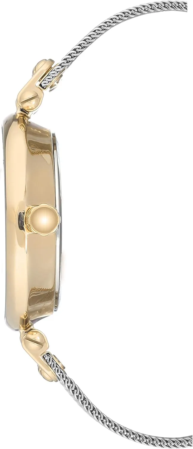 Anne Klein Women's Premium Crystal Accented Mesh Bracelet Watch