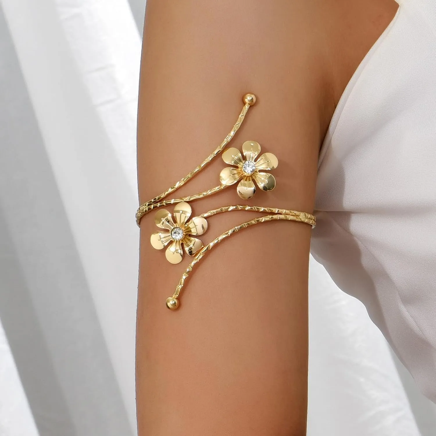 Arm Cuff for Women Upper Arm Cuff Jewelry Gold Bangles Bracelet Summer Beach Essentials