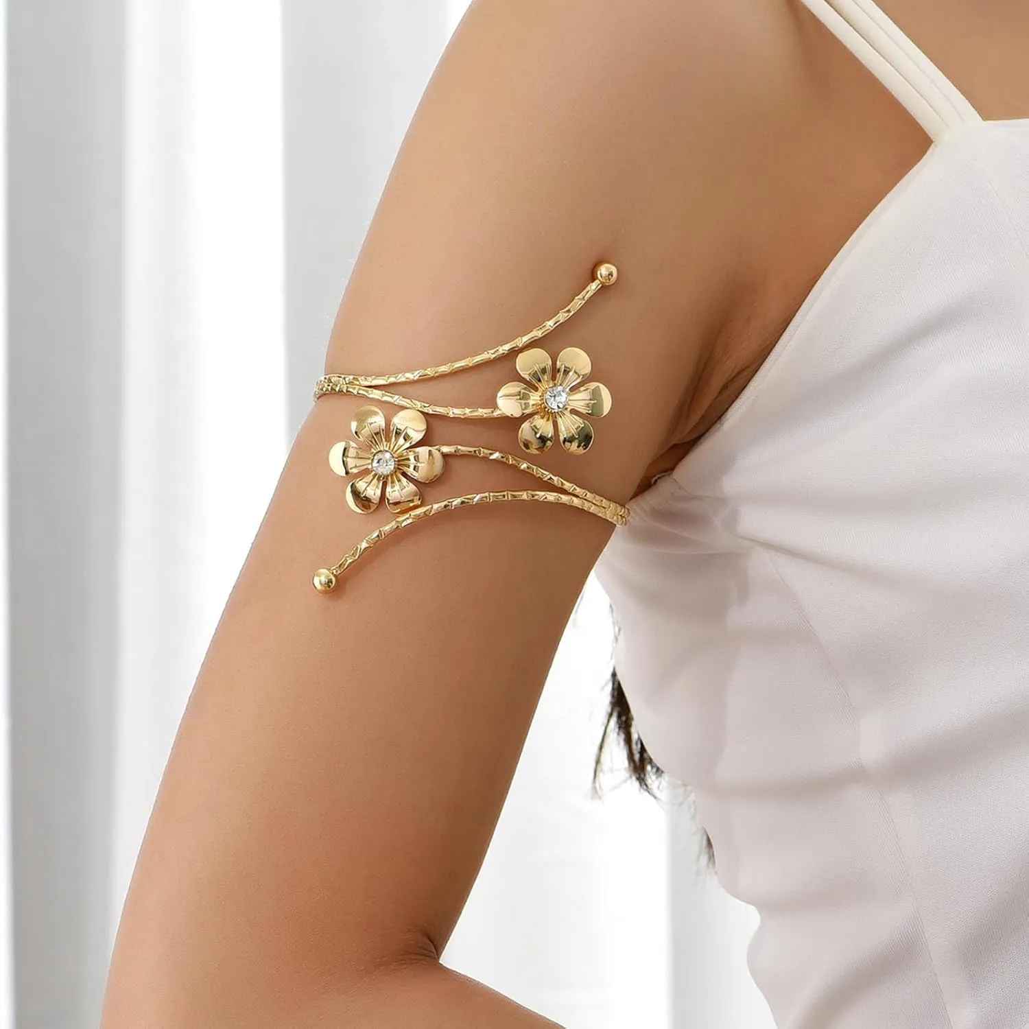 Arm Cuff for Women Upper Arm Cuff Jewelry Gold Bangles Bracelet Summer Beach Essentials