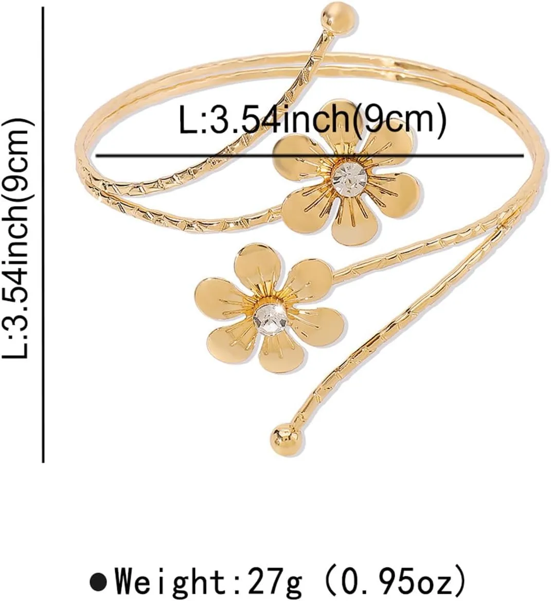 Arm Cuff for Women Upper Arm Cuff Jewelry Gold Bangles Bracelet Summer Beach Essentials