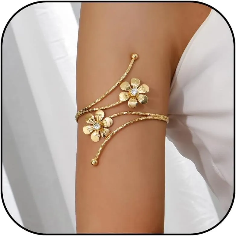 Arm Cuff for Women Upper Arm Cuff Jewelry Gold Bangles Bracelet Summer Beach Essentials