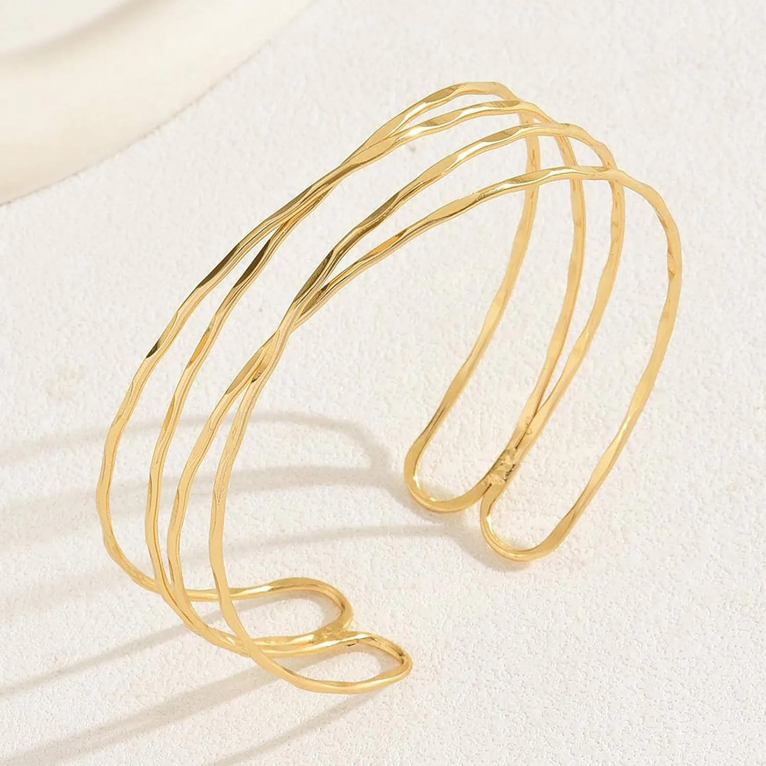 Arm Cuff for Women Upper Arm Cuffs Jewelry Gold Cuff Bangles Bracelet Summer Beach Essentials 2025