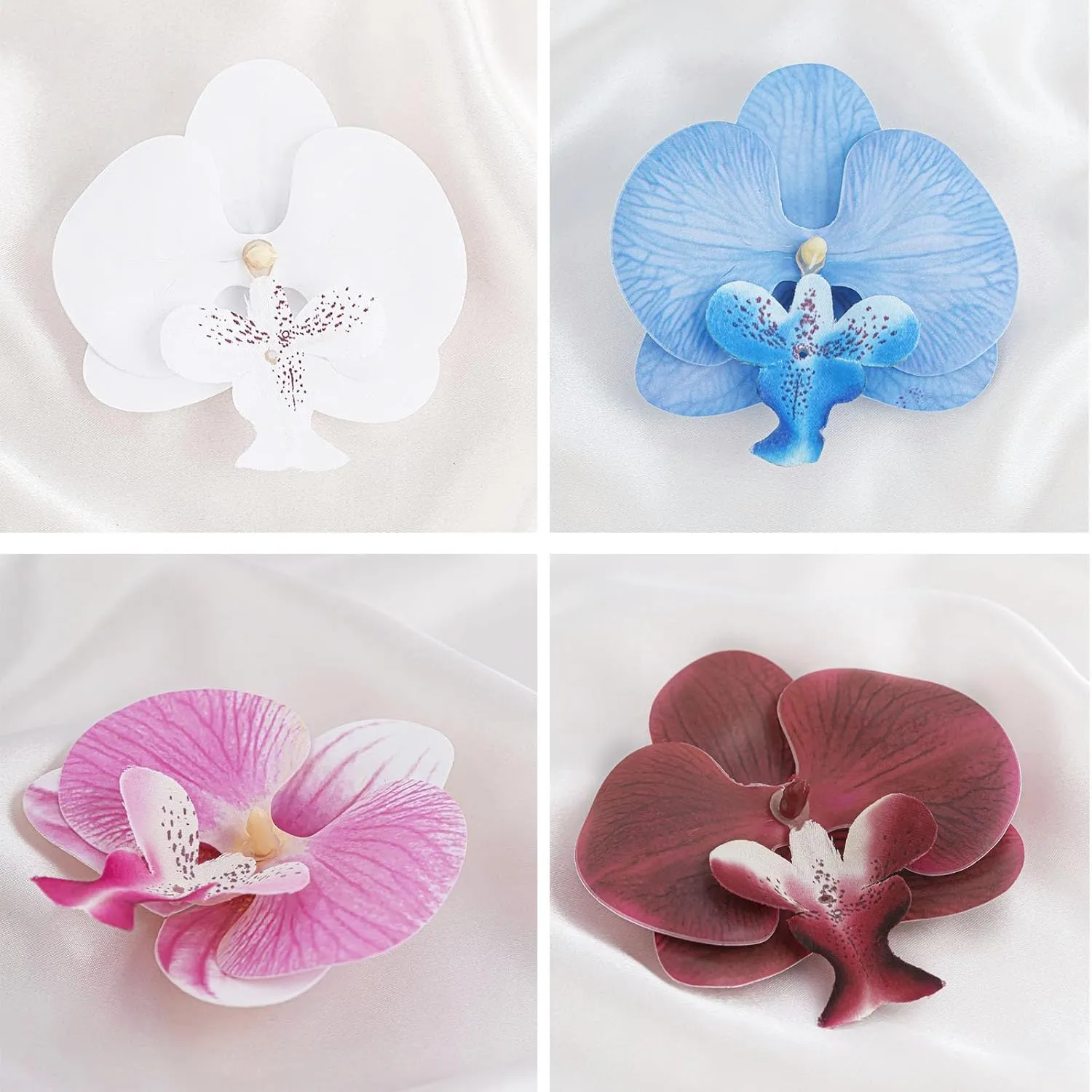 Artificial Flower Brooch Dainty Satin Fabric Flower Brooch Large Flower Brooches Lapel Pins for Women Wedding Party Dance Dress Clothes Accessories Bohemian Hawaii Beach Jewelry
