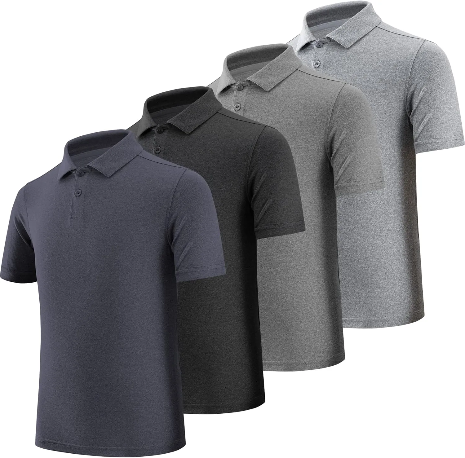 BALENNZ Boy's Golf Polo Shirt School Uniform - Moisture Wicking Athletic Short Sleeve Active Performance Polo Shirts