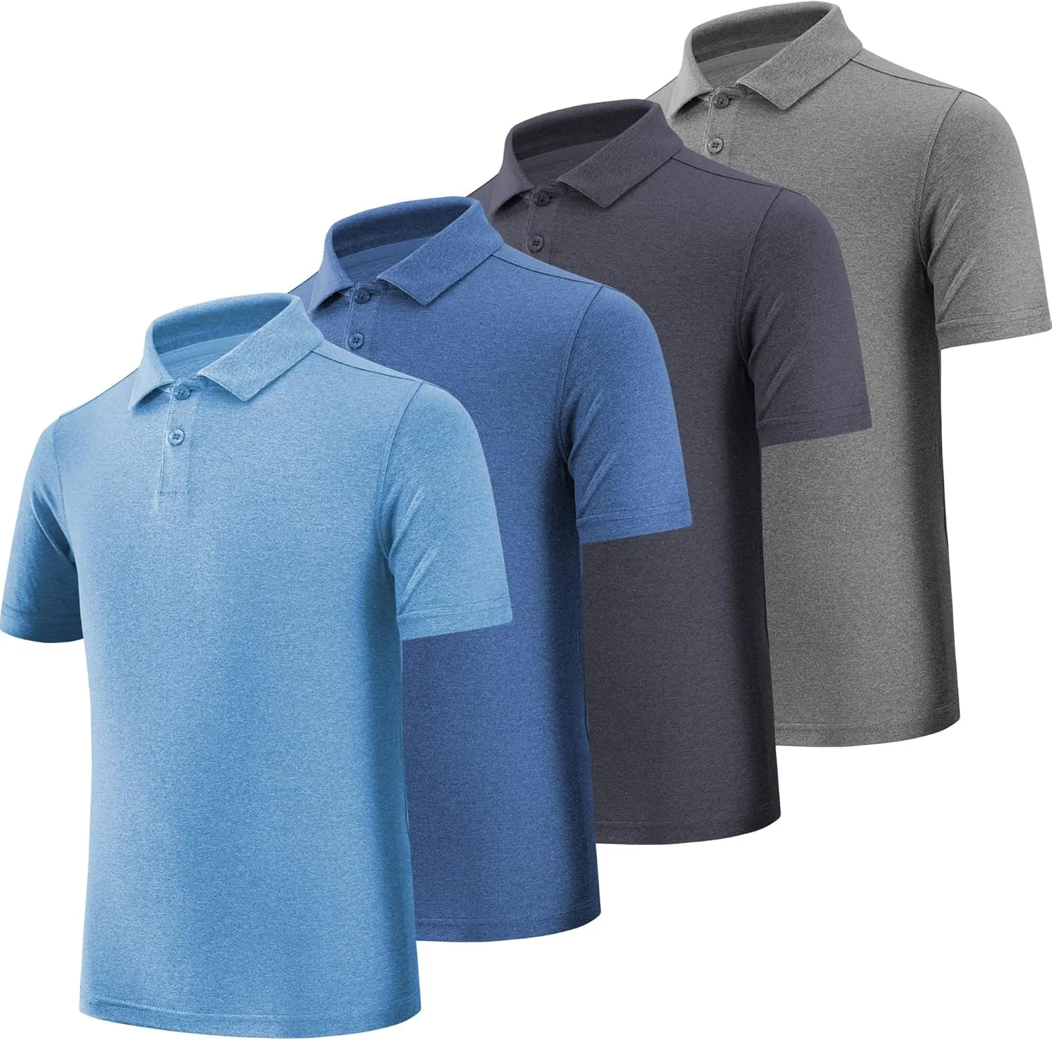 BALENNZ Boy's Golf Polo Shirt School Uniform - Moisture Wicking Athletic Short Sleeve Active Performance Polo Shirts
