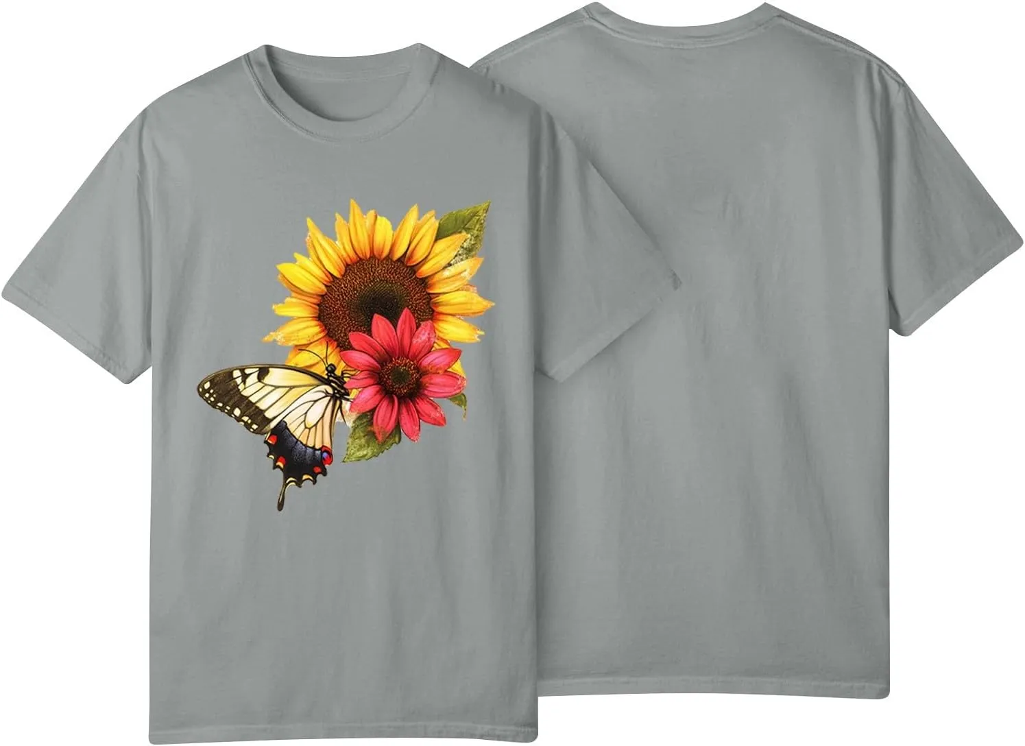 Blouses for Women Boho Clothes Dandelion Graphic Shirts Floral Pattern Print Tops Casual Short Sleeve Shirt