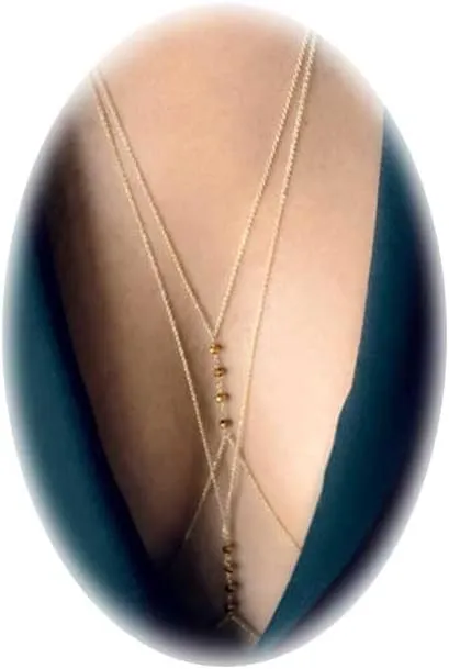 Body Chain for Women Gold Body Necklace for Girls Bikini body Jewelry