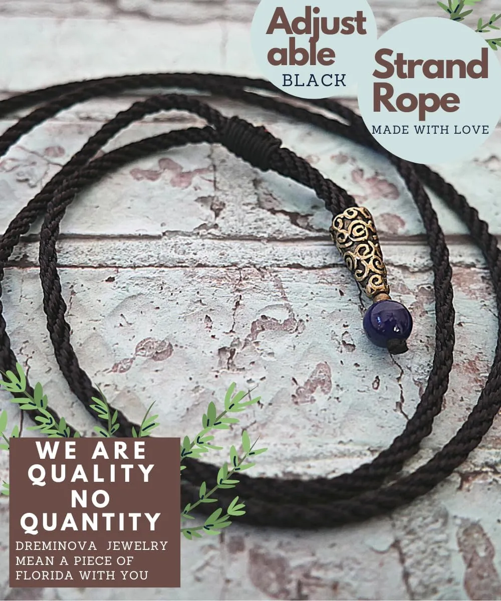 Bohemian Beaded Necklace for Women Long Boho Pendant Wood Mala Beads Wooden Strand Tassel Stone Bohemian Necklaces for Women Jewelry