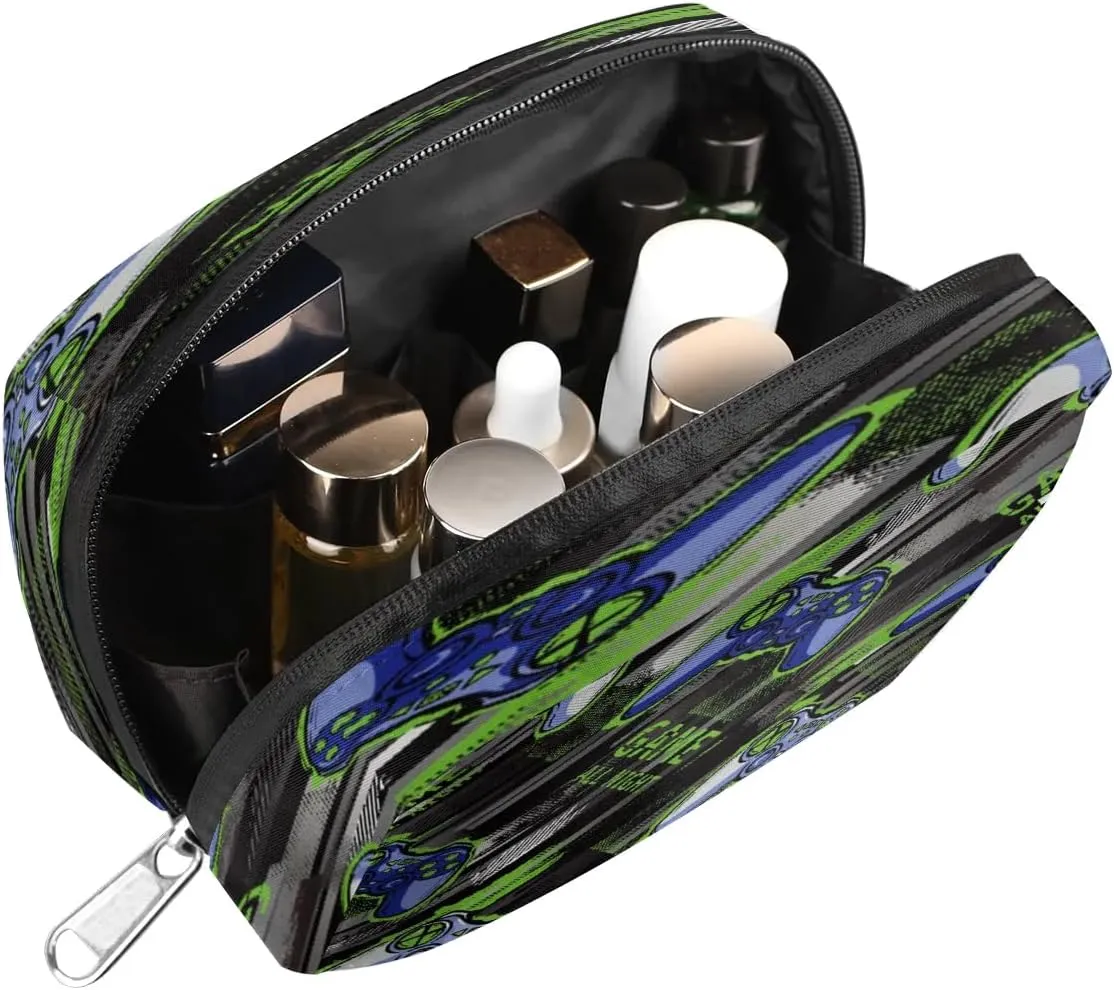 Boys Toiletry Bag Game Theme Waterproof Lightweight Small Kids Dopp Kit Shower Makeup Bag Storage Pouches Medicine Bag for Travel Study Camping Essential