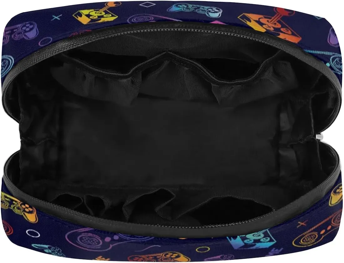 Boys Toiletry Bag Game Theme Waterproof Lightweight Small Kids Dopp Kit Shower Makeup Bag Storage Pouches Medicine Bag for Travel Study Camping Essential