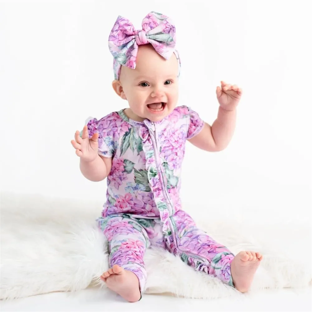 Bums & Roses Bamboo Cap Sleeve Baby Romper | Soft Spandex and Viscose from Bamboo | Two-way Zipper for Easy Change