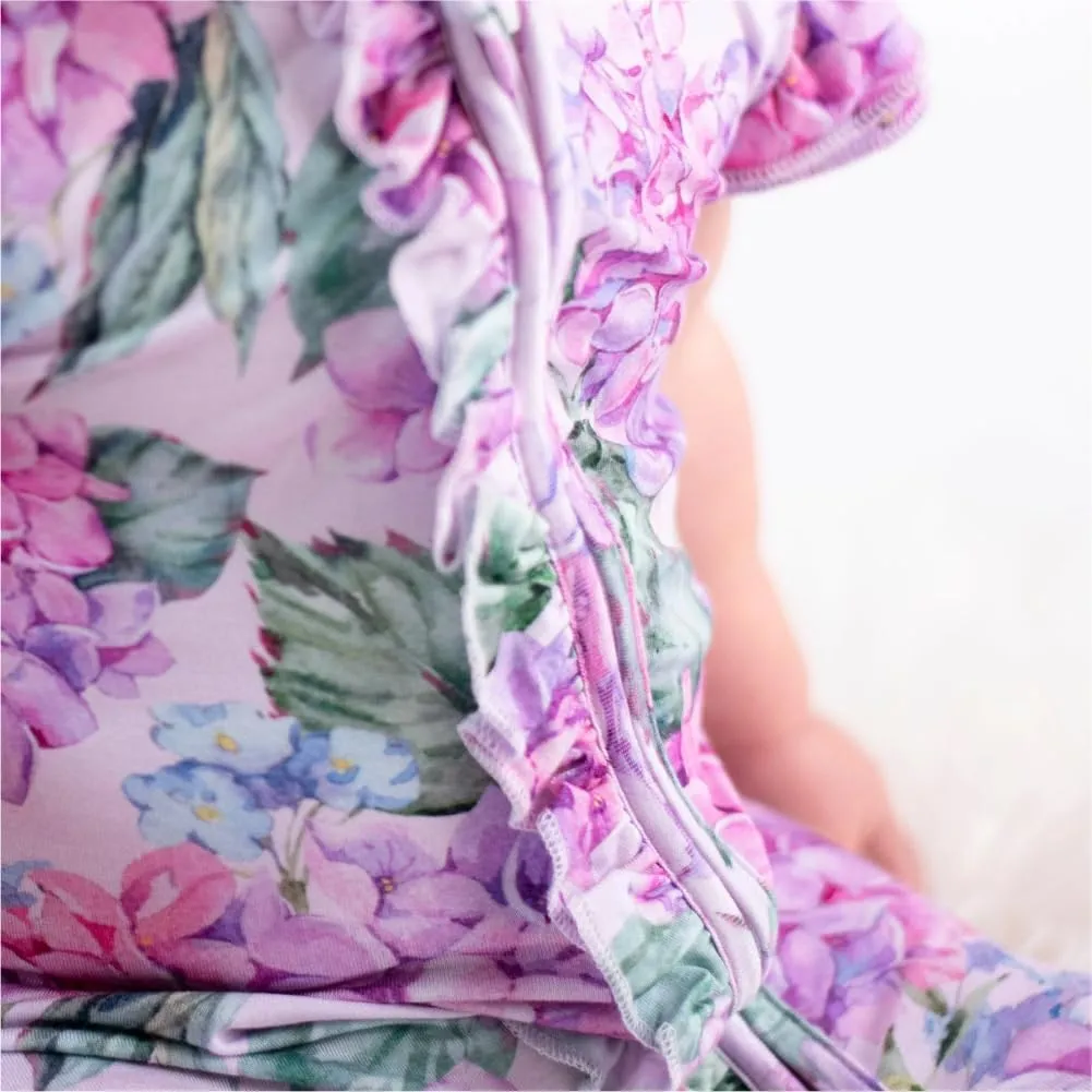 Bums & Roses Bamboo Cap Sleeve Baby Romper | Soft Spandex and Viscose from Bamboo | Two-way Zipper for Easy Change