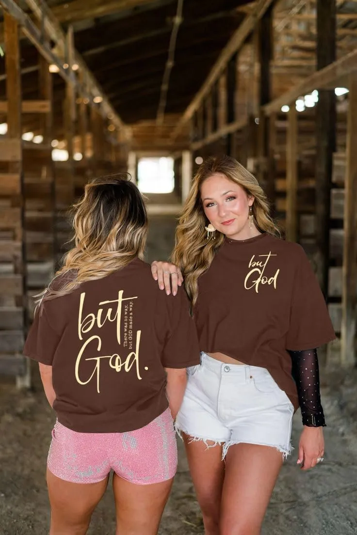 But God Shirt Women Oversized Christian Tshirt Faith Sayings Jesus Graphic Tee Religious Short Sleeve Tops