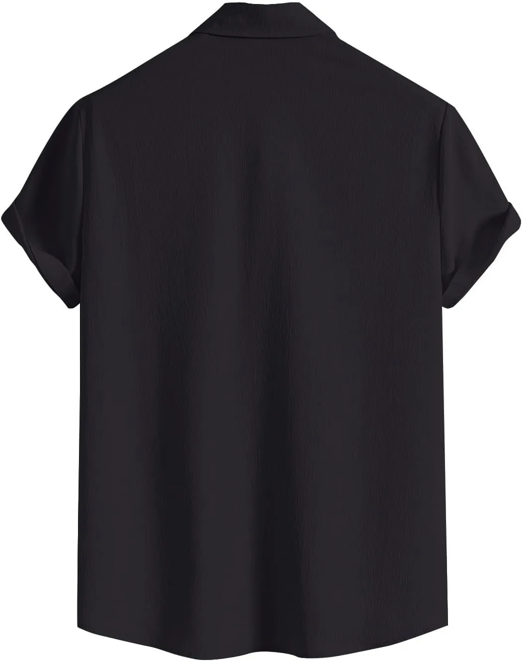 Button Down Shirt for Men Cotton Linen Solid Short Sleeve Regular Fit Tshirt Shirt Summer Lightweight Beach Tops