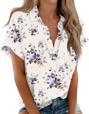Button Down Shirts Linen Tops for Women Solid Color Shirt Long Sleeve Button Down Loose Fit Vacation Beach
