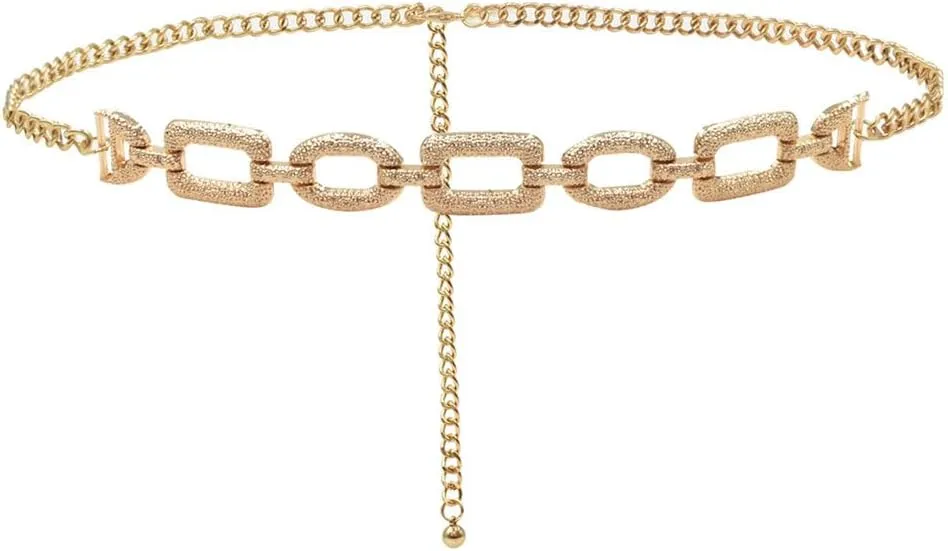 Casual Punk Trim Slim Metal Chain Waist Chain Skirt
