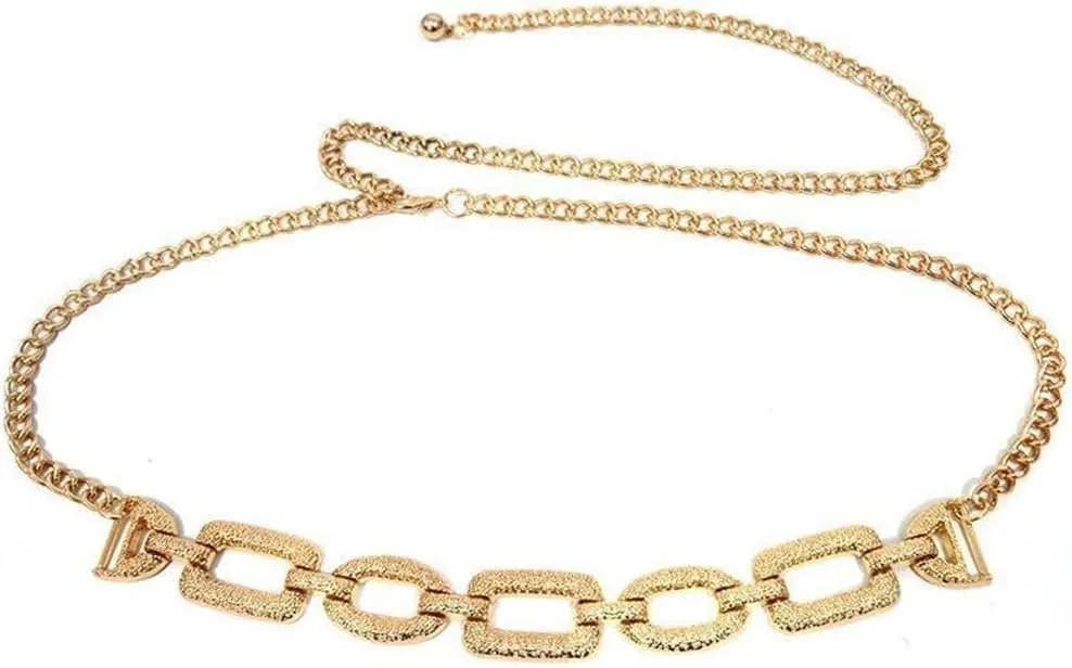 Casual Punk Trim Slim Metal Chain Waist Chain Skirt