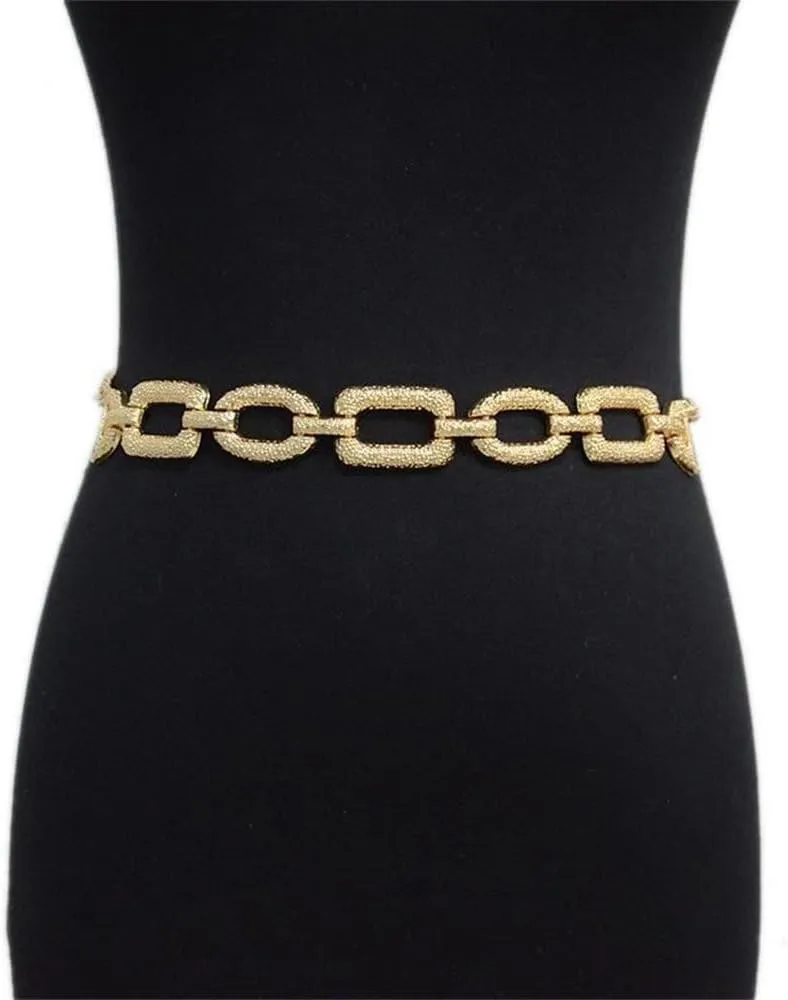 Casual Punk Trim Slim Metal Chain Waist Chain Skirt