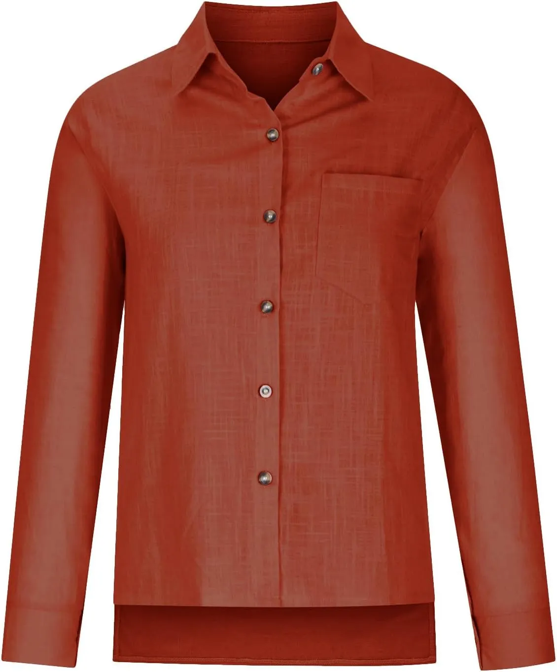 Ceboyel Women Cotton Linen Summer Tops Button Down Shirts Dressy Causal Long Sleeve Gauze Blouses Trendy Boho Clothes 2024