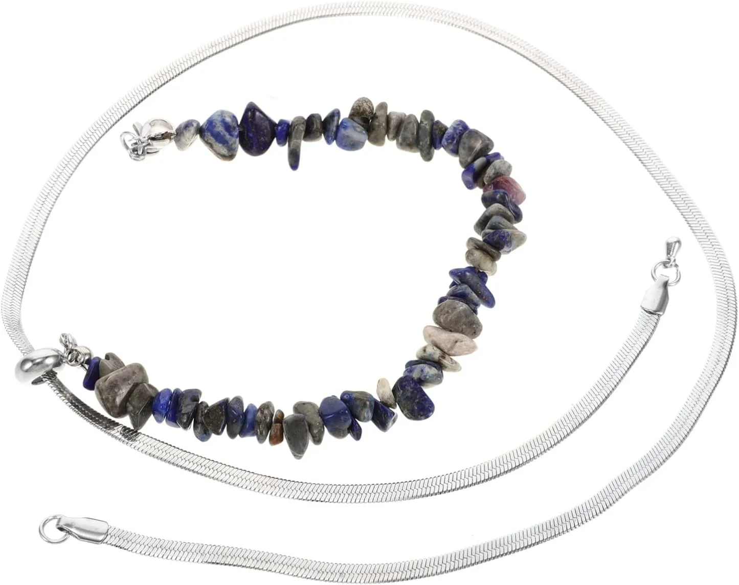 Chic Stone Choker Necklace for Women Unique Minimalist Design Stylish Irregular Texture Elegant Collarbone Chain Versatile Jewelry for Any Occasion