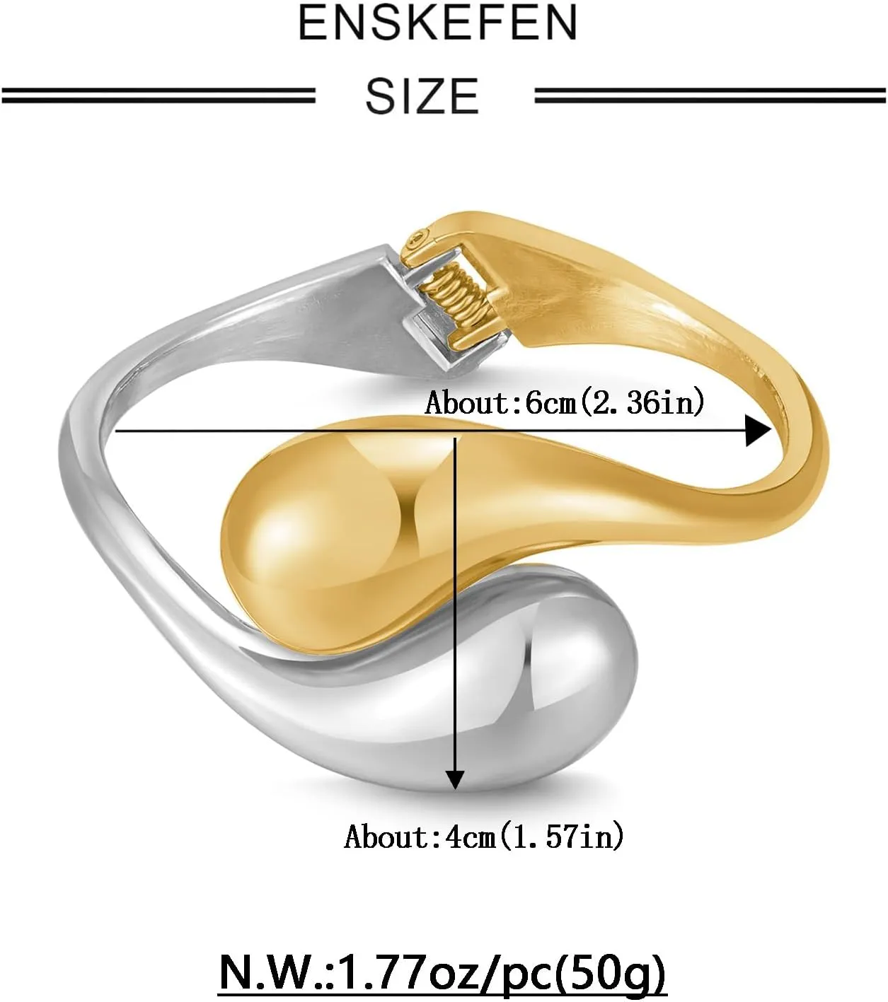 Chunky Gold Bangle Bracelets for Women Trendy Wide Hinged Open Cuff Bangle Bracelet Boho Thick Statement Gold Bracelets Am Cuff Wist Bracelets