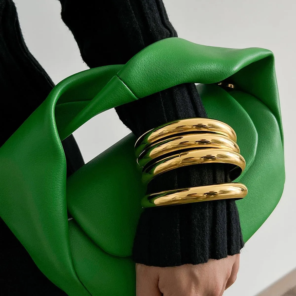 Chunky Gold Bangle Bracelets for Women Wide Chunky Cuff Bangles Bracelet Trendy Stackable Bracelets Gold Bangles Set Jewelry Jewelry for Women