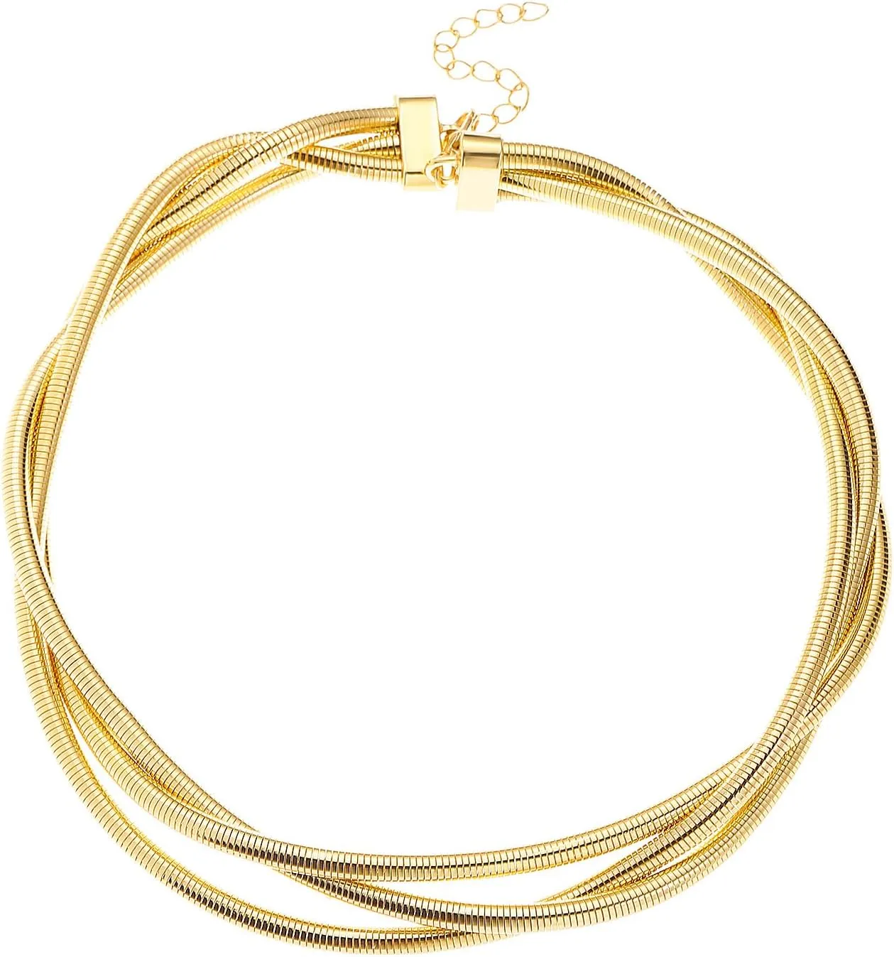 Chunky Necklace for Women Statement Necklace Thick Gold Silver Chain Choker Jewelry