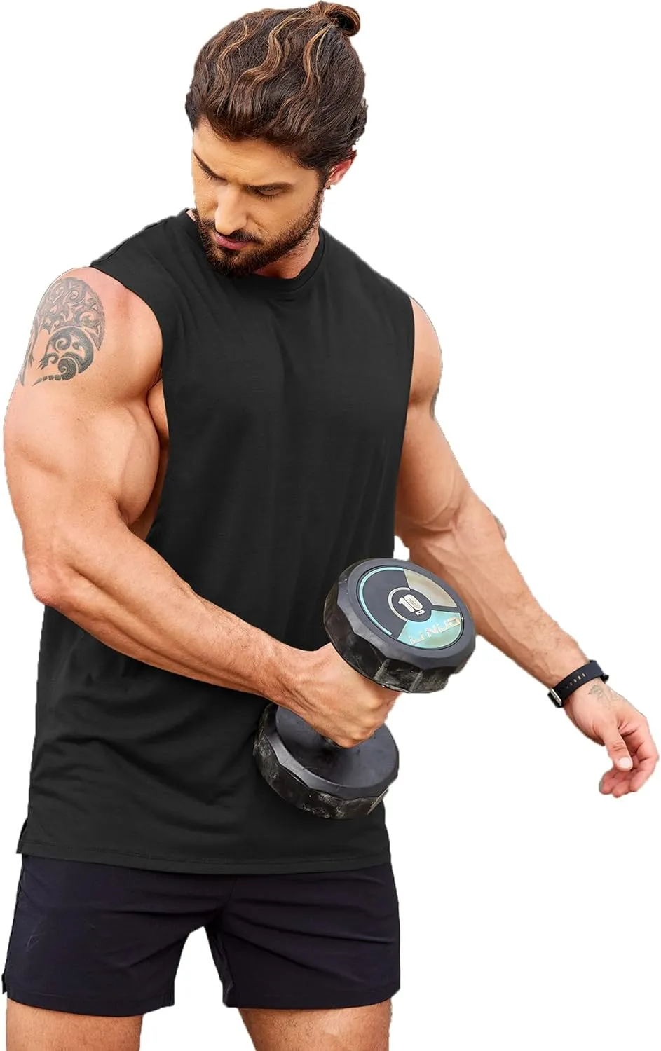 COOFANDY Men Workout Tank Top Gym Bodybuilding Sleeveless Muscle T Shirts Cut Off Shirts