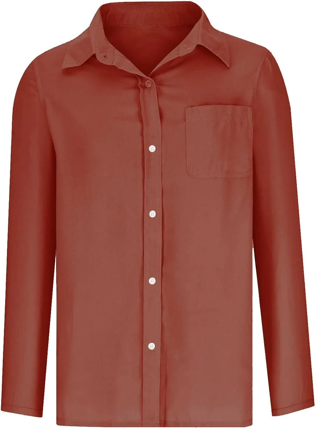 Cotton Linen Shirts for Women Loose Lapel Collar Single Breasted Roll Up Sleeve Work Tunic Solid Color Business Blouse