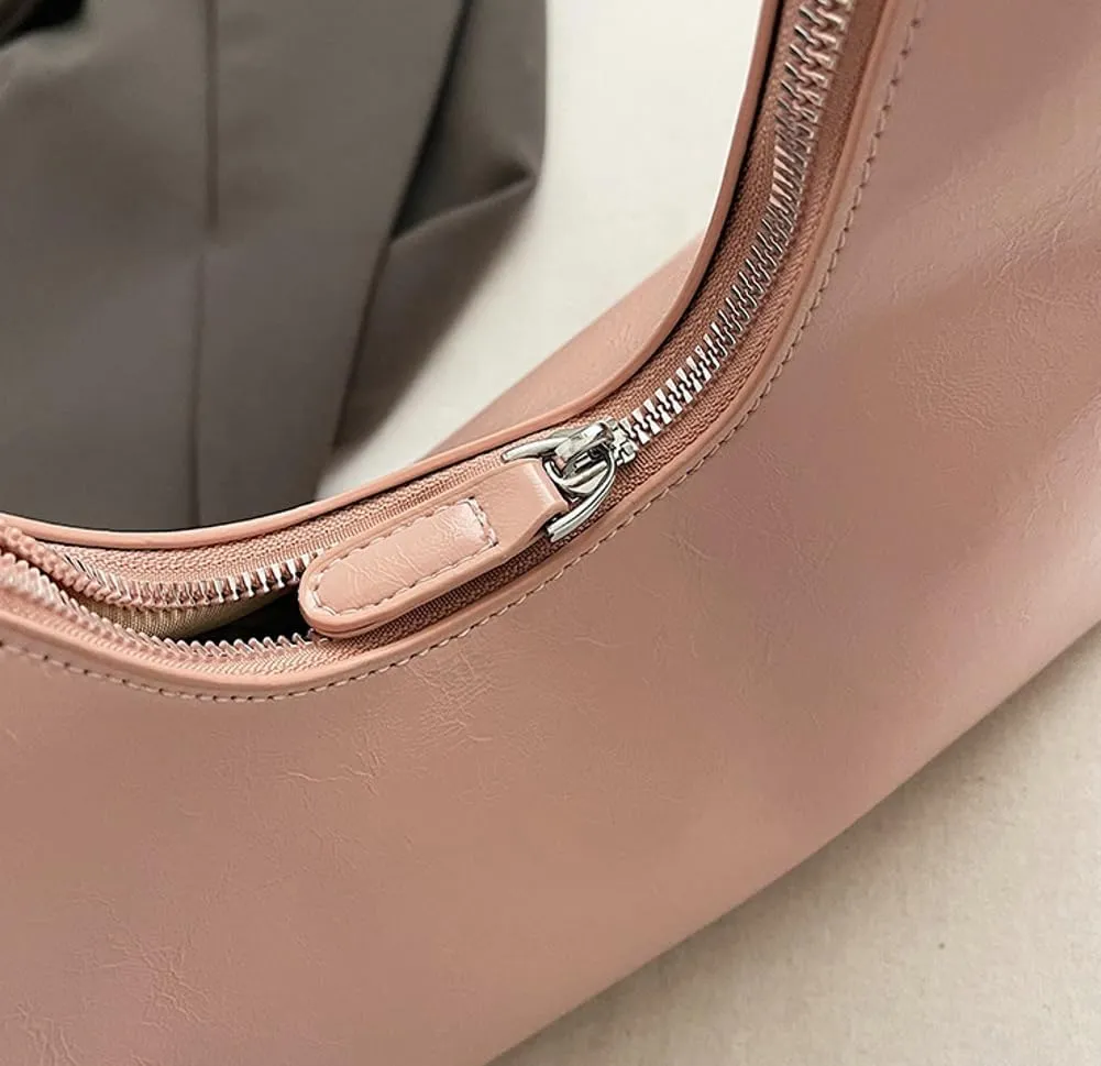 Crescent Bag Hand Bags for Women 2025 Cute Hobo Bag Dumpling Bag PU Leather Shoulder Bag Underarm Purses for Women Trendy