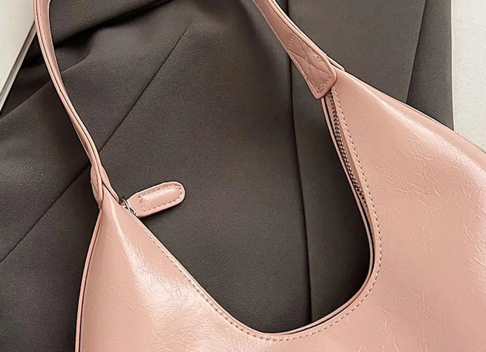 Crescent Bag Hand Bags for Women 2025 Cute Hobo Bag Dumpling Bag PU Leather Shoulder Bag Underarm Purses for Women Trendy