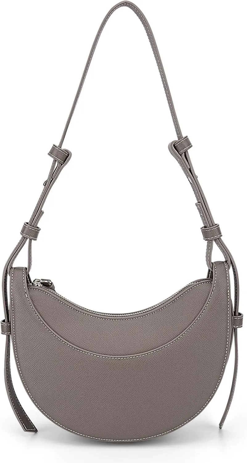 Crescent Bag Saddle Shoulder Purse for Women Trendy Hobo Handbag Crossbody Bag Dumpling