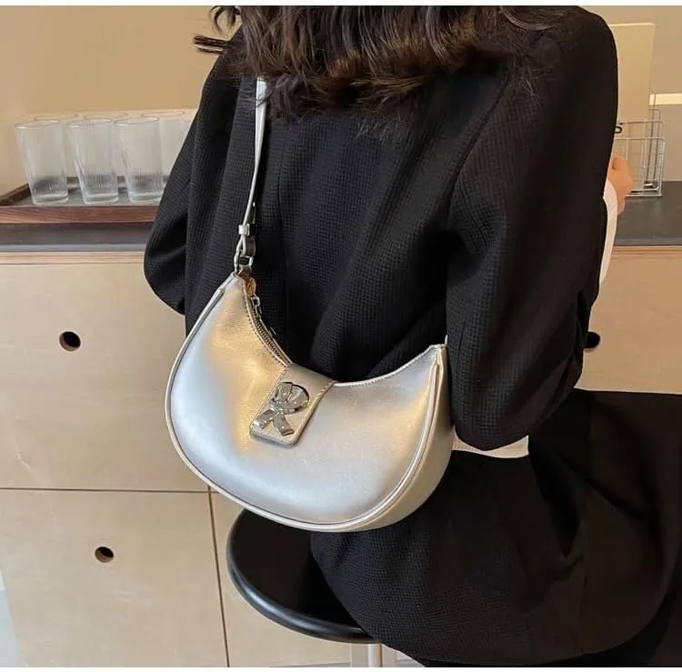 Cute Hobo Tote Handbag Mini Clutch Purse 2025 Crescent Bag Y2K Purse Shoulder Bags for Women