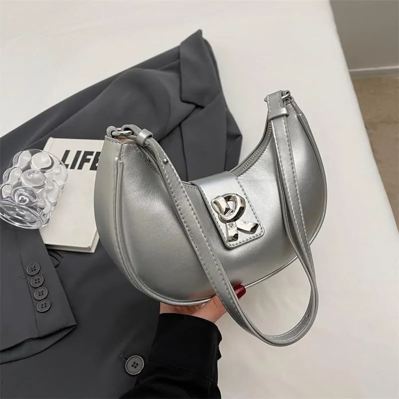 Cute Hobo Tote Handbag Mini Clutch Purse 2025 Crescent Bag Y2K Purse Shoulder Bags for Women
