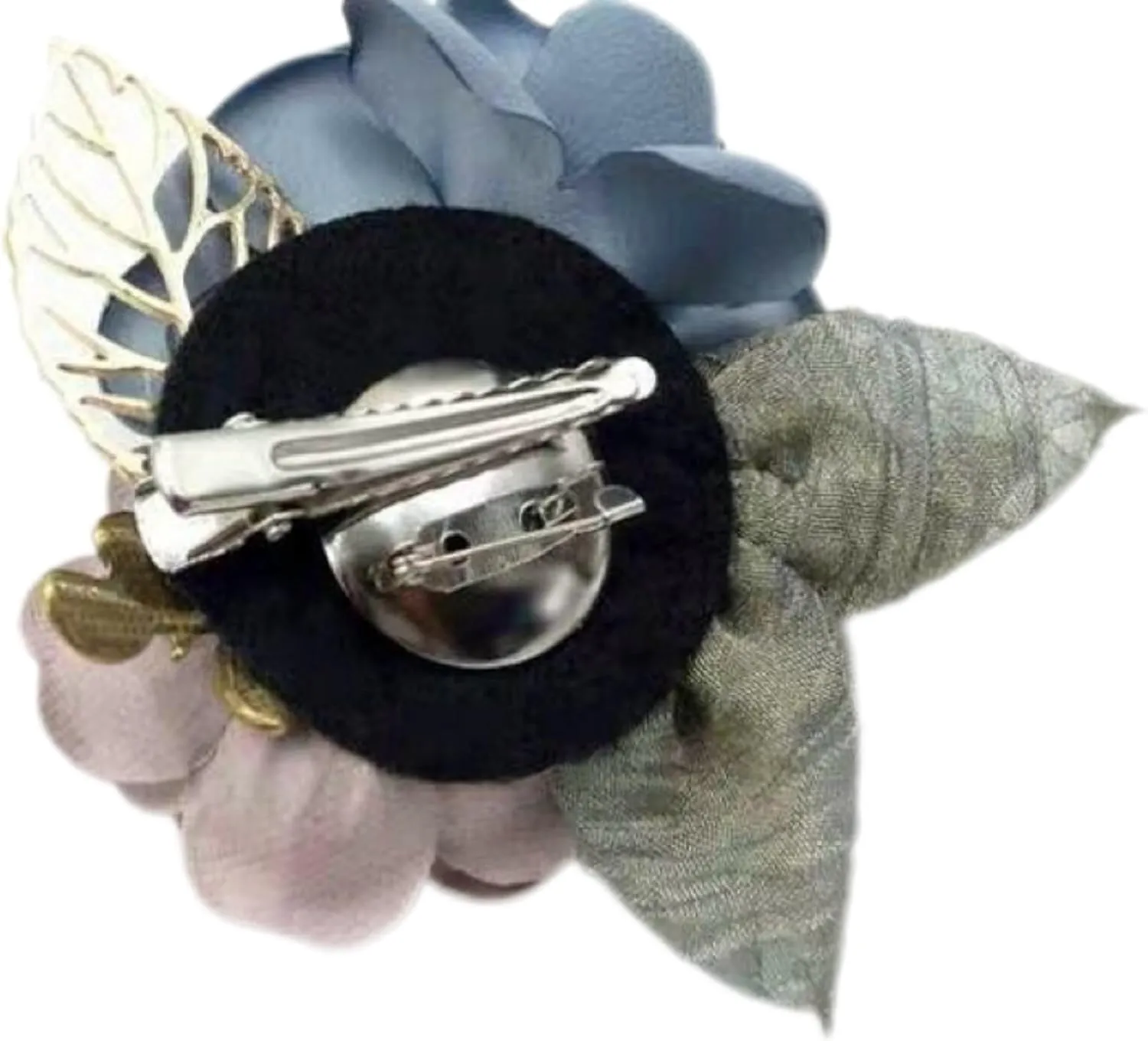 Dainty Rose Flower Brooch Pearl Brooch Pins for Women Crystal Pearl Fabric Flower Lapel Pin Dress Fashion Wedding Party Anniversary Mother's Day Gift