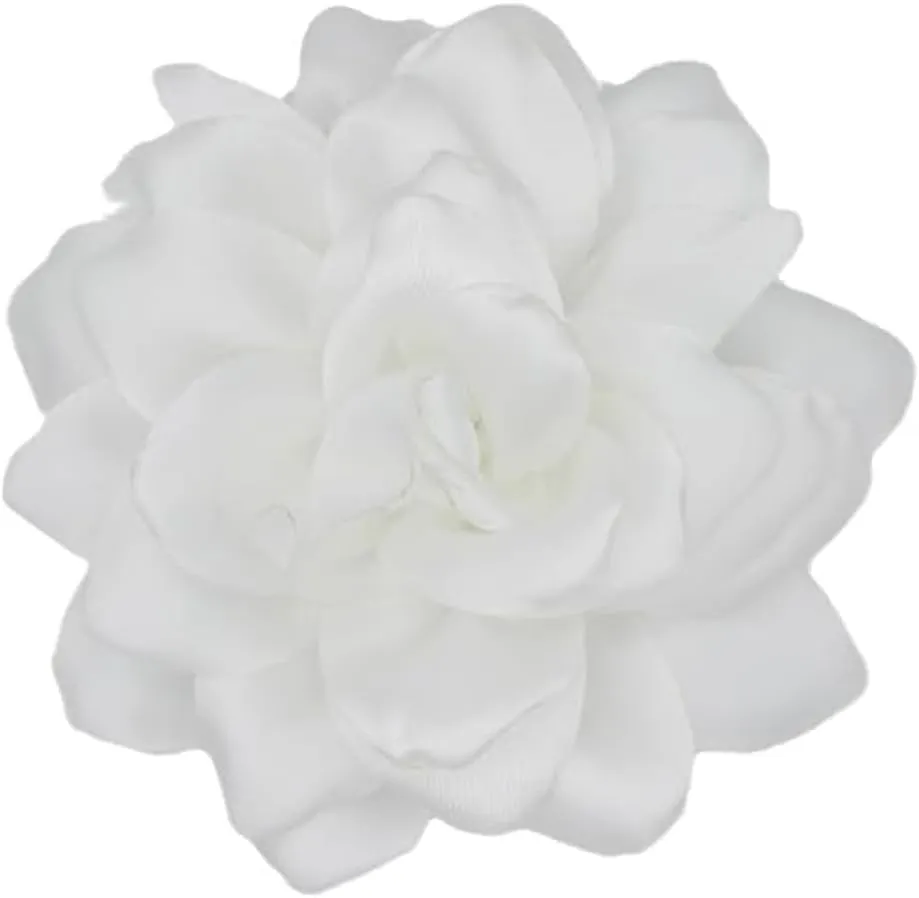 Dainty Satin Fabric Rose Flower Extra Large Big Brooches Lapel PinsDelicate Elegant Handmade Big Fabric Rose Flower Brooches Pin Classic for Wedding Party Dance Brooch Gift for Women