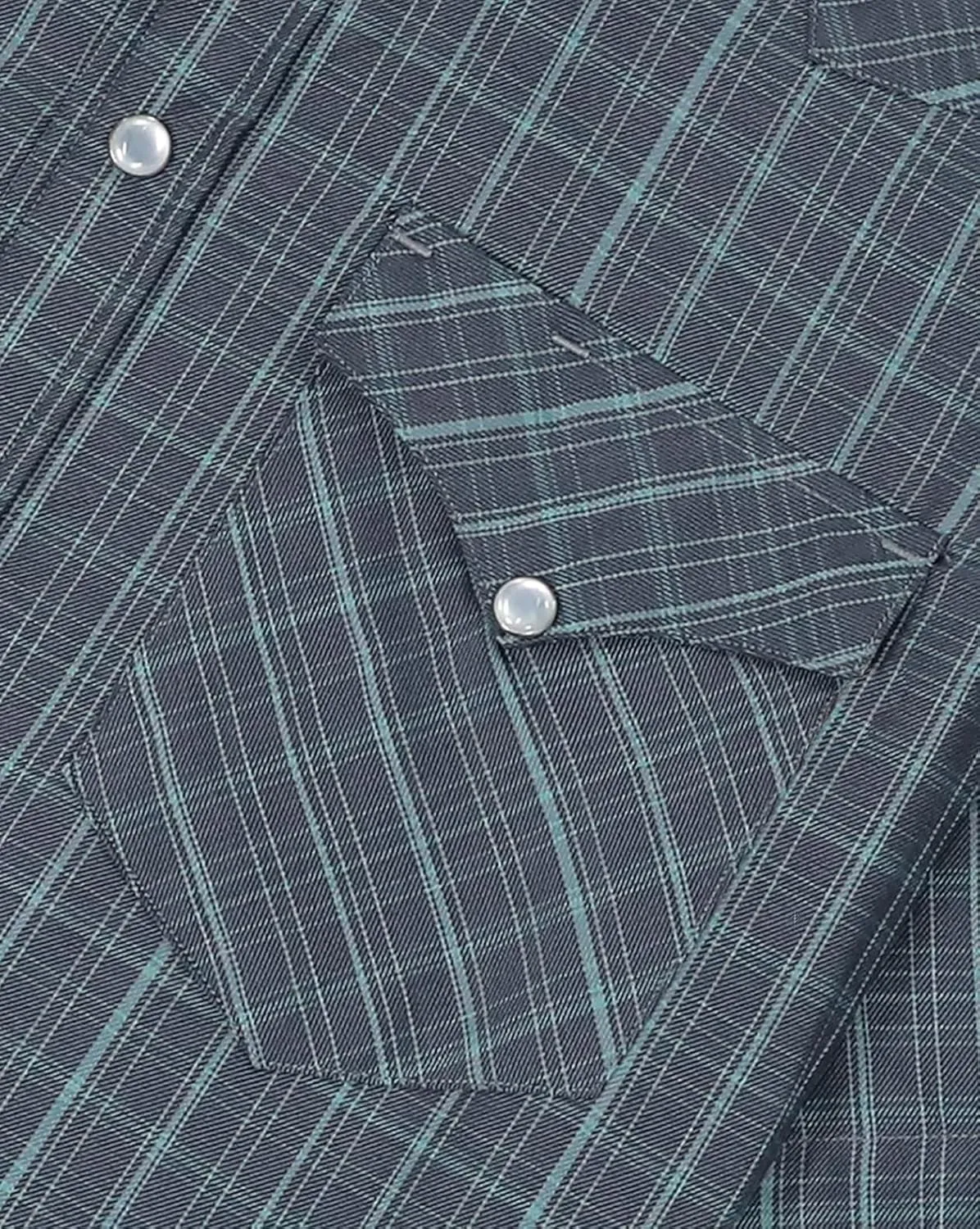 Dubinik?50% Viscose derived from Bamboo,50% Polyester Mens Short Sleeve Western Cowboy Pearl Snap Casual Plaid Shirts for Men