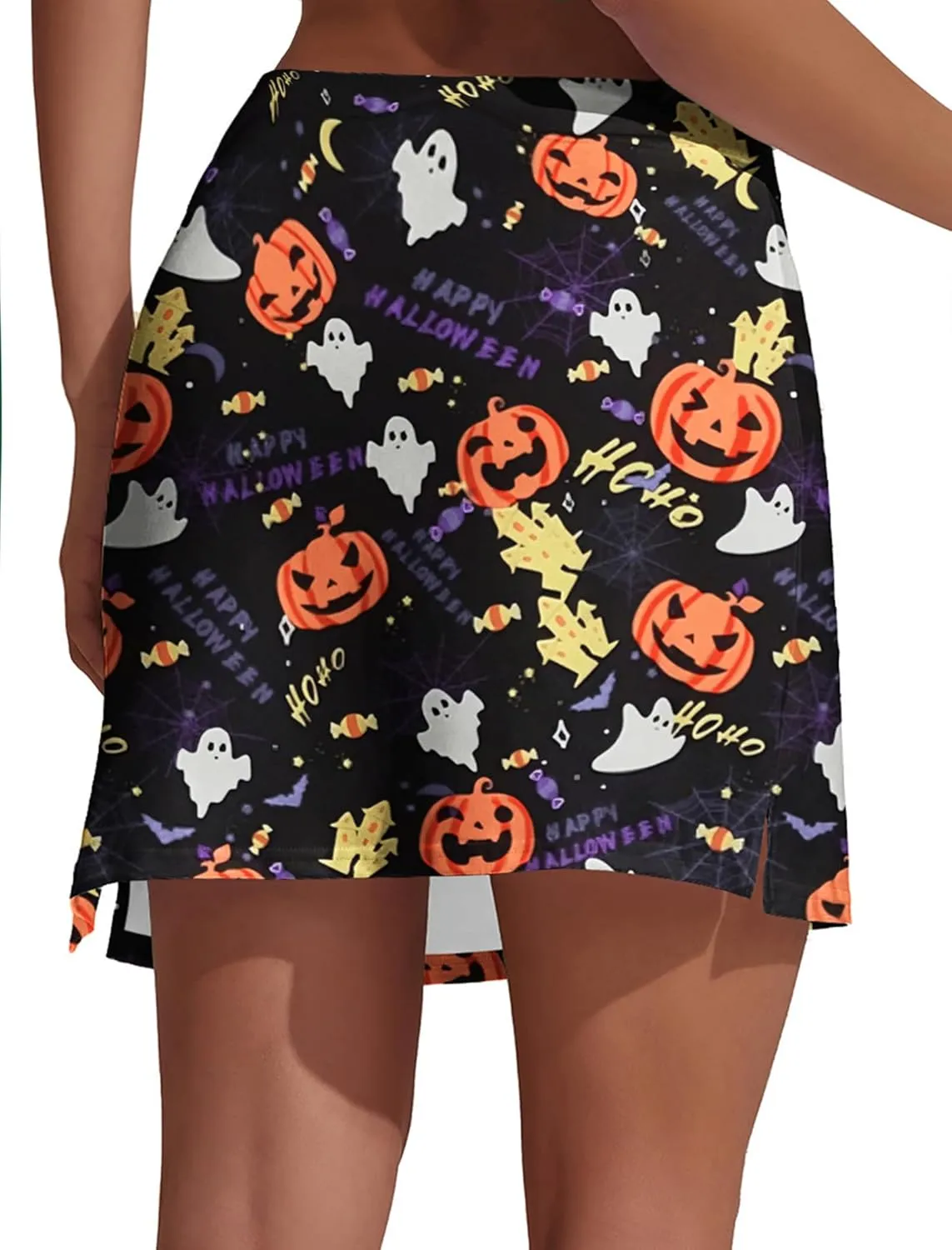 Ekouaer Women Tennis Skirt High Waisted Active Performance Golf Skort Lightweight Skirt with Shorts Pockets Running Workout