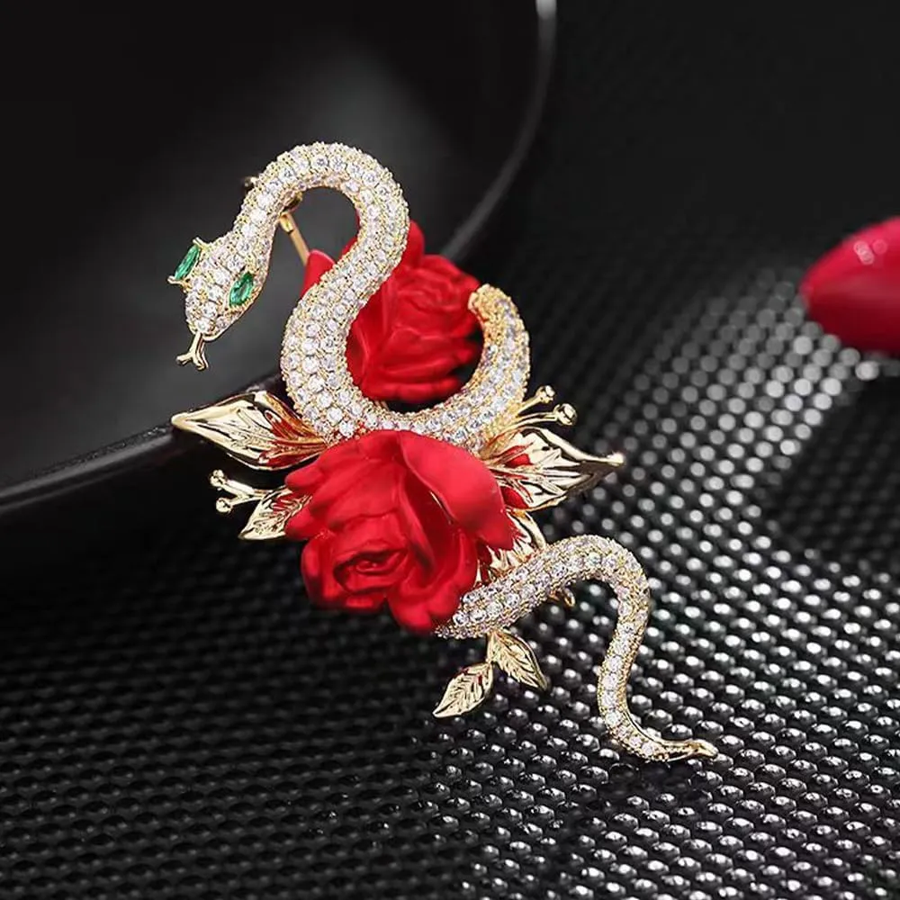 Elegant Floral Brooch Pins for Women - Stylish Personalized Design Rhinestone Lapel Pin Jewelry for Ladies Flower Sweater Scarf Coat Dress Brooches and Pins for Women