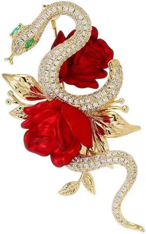 Elegant Floral Brooch Pins for Women - Stylish Personalized Design Rhinestone Lapel Pin Jewelry for Ladies Flower Sweater Scarf Coat Dress Brooches and Pins for Women