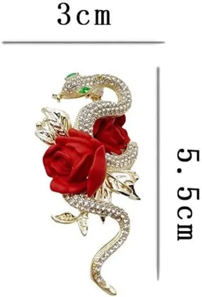 Elegant Floral Brooch Pins for Women - Stylish Personalized Design Rhinestone Lapel Pin Jewelry for Ladies Flower Sweater Scarf Coat Dress Brooches and Pins for Women